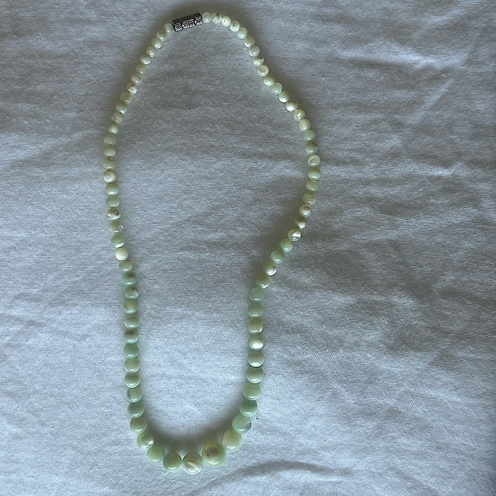 Jade choker necklace